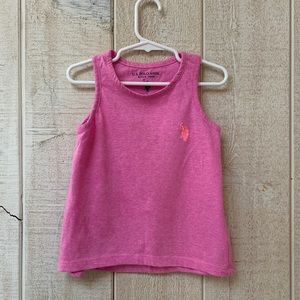 Size 4 little girls Polo soft pink tank top